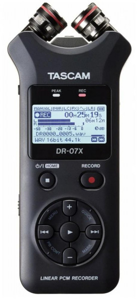 Рекордер Tascam DR-07x, 2-канальный