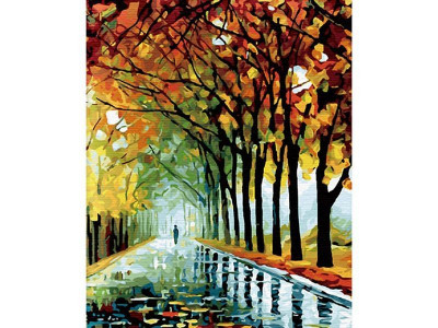 Картина по номерам 40х50 Осень в парке (30 цветов)