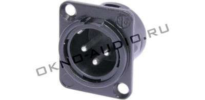 Панельный разъем Neutrik NC3MD-L-BAG-1 XLR male