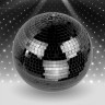 Mirror Ball-104 M-DC-BM диско-шар чёрный 10 см с мотором