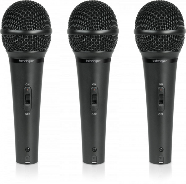 Комплект микрофонов Behringer XM1800S 3шт кардиоидных динамических Комплект микрофонов Behringer XM1800S 3шт кардиоидных динамических