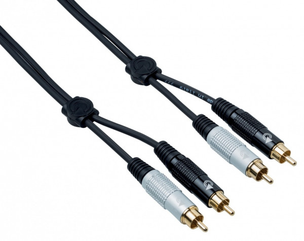 Кабель готовый BESPECO EA2R500 2xRCA MRCABKR/MRCABKB 5 м