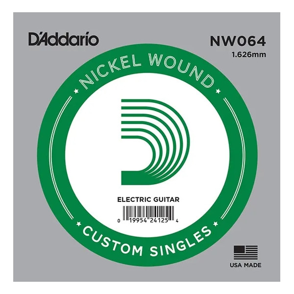 Одиночная струна для электрогитары D'ADDARIO NW064 .064