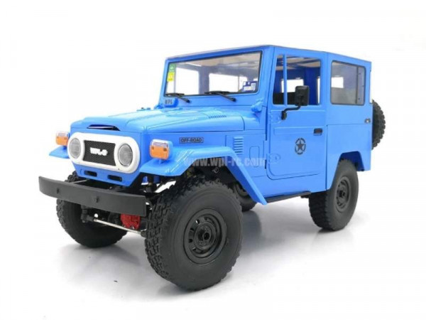 Радиоуправляемая машина WPL японский внедорожник FJ40 (голубая) 4WD 2.4G 1/16 KIT