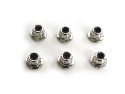 Гайка самоконтрящаяся M3 хром, 6шт.