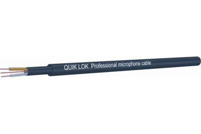 QUIK LOK CM675 RED профессиональный микрофонный кабель 2 x 0.22 mm?, d=6.3mm, бухта, красный (цена за метр)