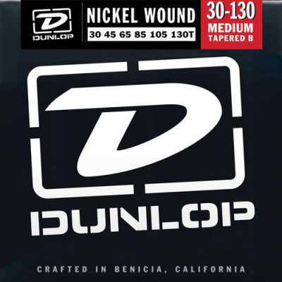 DUNLOP DВN Nickel Wound Bass Medium 6 30-130Т струны для 6-струнной бас-гитары