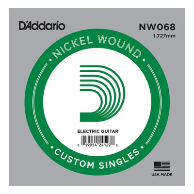 Одиночная струна для электрогитары D'ADDARIO NW068 .068