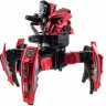 Р/У боевой робот-паук Space Warrior, лазер, диски, красный, Ni-Mh и З/У, 2.4G