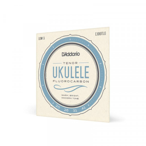 Струны для укулеле-тенор (Low G-C-E-A) D'ADDARIO EJ99TLG прозрачный флюорокарбон