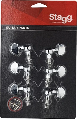 STAGG KG395CR колки для электрогитары- набор, хром