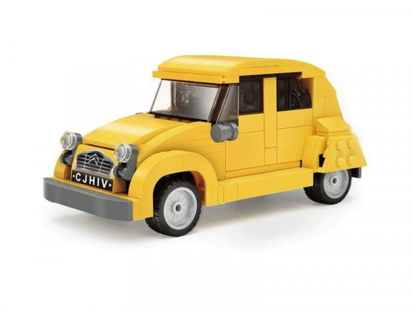 Конструктор CADA ретроавтомобиль Citroen 2CV 1/24, 298 деталей