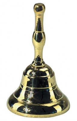 GEWA TABLE BELL настольный колокольчик с ручкой, бронза, 3 см Х 6 см