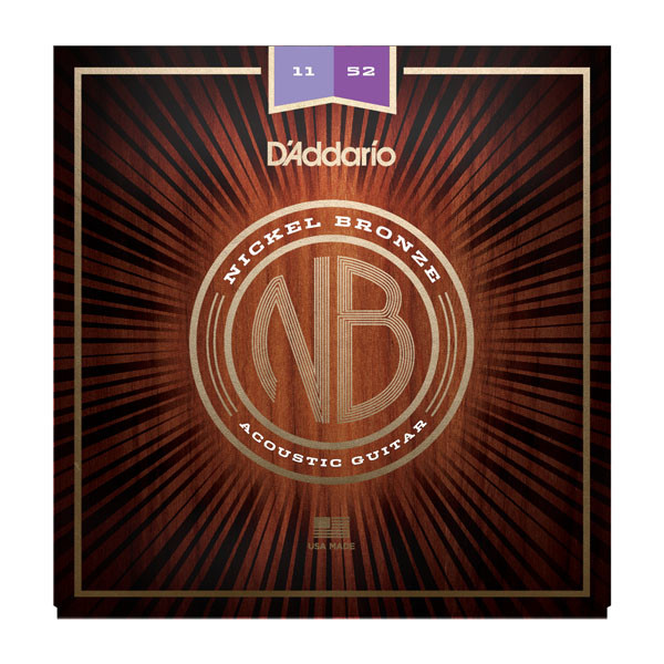 Струны для акустической гитары D'ADDARIO NB1152 Custom Light, 11-52