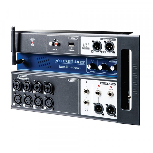 SOUNDCRAFT Ui-12 рэковый микшер 4 combo XLR входы mic/line