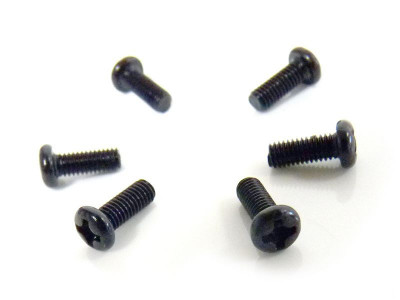 Винт с полукруглой головкой M3x8 под крестовую отвёртку 6шт.