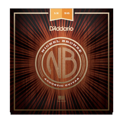 Струны для акустической гитары D'ADDARIO NB1256 Light Top/Med Bottom, 12-56