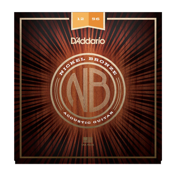 Струны для акустической гитары D'ADDARIO NB1256 Light Top/Med Bottom, 12-56