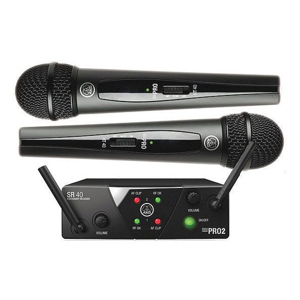 AKG WMS40 Mini2 Vocal Set BD US45AC радиосистема с двумя радиомикрофонами