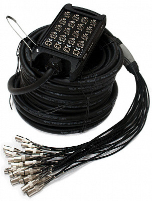 FORCE MSB-704/30 - мультикор, 16Way XLR(F)+4Way XLR(M) , 30 метров