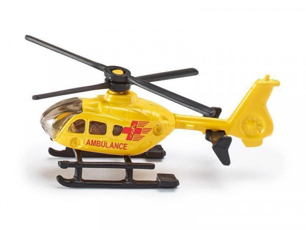 Вертолет Siku 0856 1/87, 8.1 см, желтый
