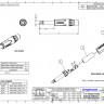 Amphenol ACPM-KB - 1/4” (6.35мм) моноджек, металлический корпус