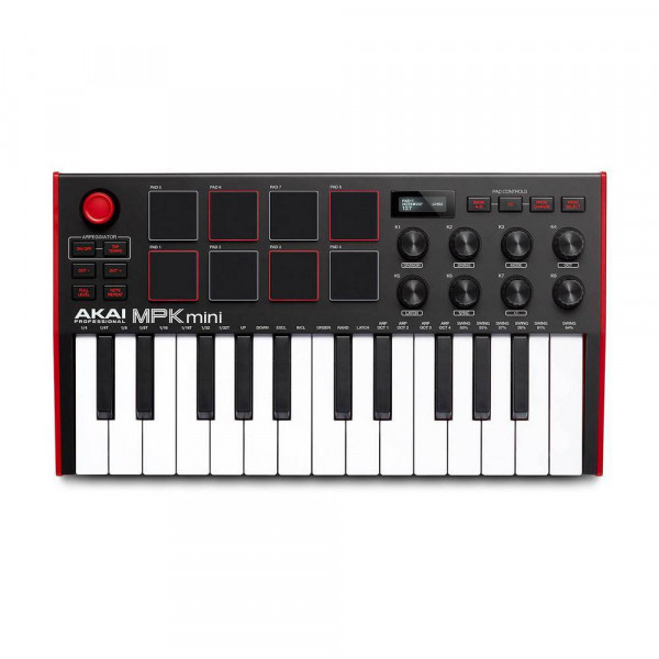 Миди клавиатура AKAI PRO MPK MINI MK3 USB, 25 клавиш