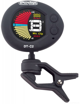 DUNLOP DTC2 Deluxe Chromatic Tuner тюнер-прищепка: гитара, бас, скрипка, укулеле