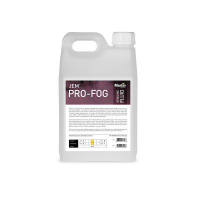 MARTIN JEM Pro-Fog Fluid, 2.5L Жидкость для генераторов тяжелого дыма 2, 5 л (на водной основе)