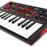 AKAI PRO MPK MINI PLAY USB миди клавиатура, 25 клавиш, 8 пэдов, 8 ручек, работа от батареек, встроенные динамики