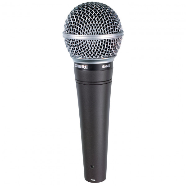 Вокальный микрофон SHURE SM48S-LC динамический кардиоидный, 55-14000 Гц
