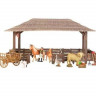 Набор фигурок животных MASAI MARA ММ205-069 серии "На ферме": Ферма игрушка 20 пр.