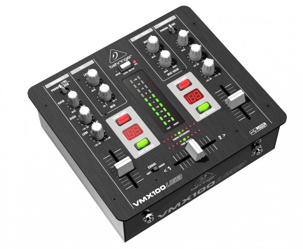 Микшер для DJ BEHRINGER VMX100USB 2-канальный USB-интерфейс МАС-РС