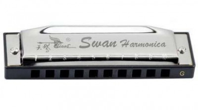 Swan SW1020-12/G (NH13-431-A-G) G (СОЛЬ) диатоническая губная гармошка