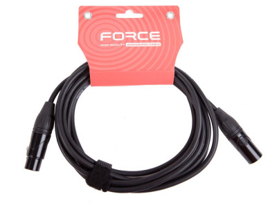 Кабель микрофонный FORCE FMC-06/3 XLR (F) -XLR (M) (4,5мх7мм), 3 м