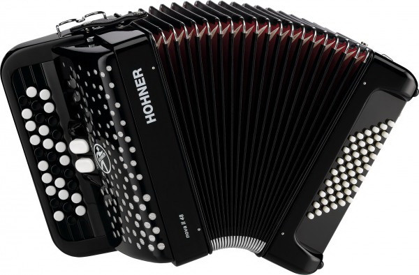 Детский кнопочный аккордеон HOHNER Nova II 48 (A1552/4252) Black, гриф C