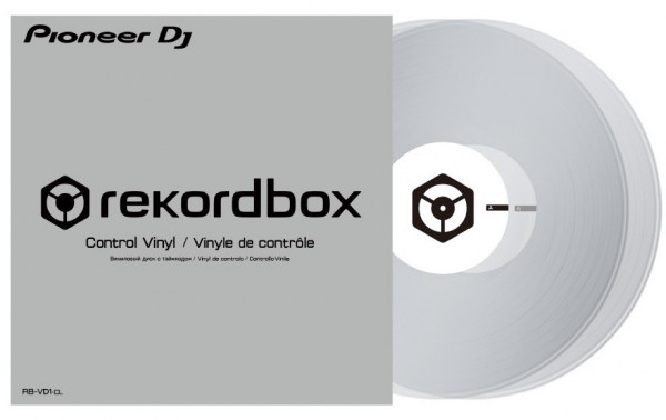 PIONEER RB-VD1-CL Тайм-код пластинки для rekordbox DVS, прозрачные (пара)