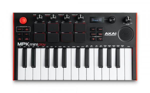 Миди-клавиатура AKAI PRO MPK MINI PLAY MK3, 25 клавиш