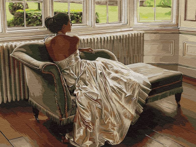 Картина по номерам 40х50 ПОСЛЕ БАЛА (22 цвета)