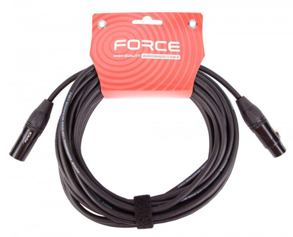 Кабель микрофонный FORCE FMC-06/9 XLR (F) -XLR (M)