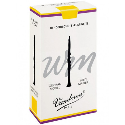 Трости для кларнета с немецкой системой Vandoren Bb CR-1625 № 2,5 WHITE MASTER 10шт