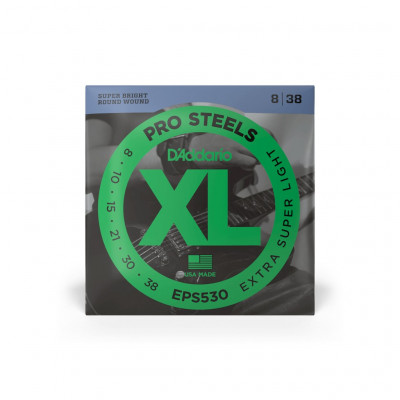 Комплект струн для электрогитары 8-38 D'Addario EPS530