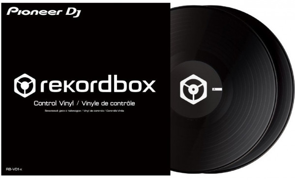 PIONEER RB-VD1-K Тайм-код пластинки для rekordbox DVS, черные (пара)