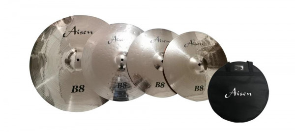 Набор тарелок AISEN B8 CYMBAL PACK 14,16,20 с чехлом