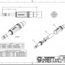 Amphenol ACPSGB - 1/4" (6.35 мм) Phone стерео штекер на кабель, черненый корпус