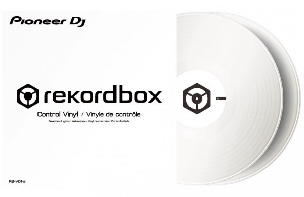 PIONEER RB-VD1-W Тайм-код пластинки для rekordbox DVS, белые (пара)