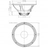 EIGHTEEN SOUND 15ND930/8 15" динамик НЧ, неодим, 8 Ом, 500 Вт AES, 98dB, 40-4100 Гц