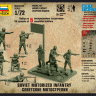 Сборная модель ZVEZDA Советские мотострелки, 1/72