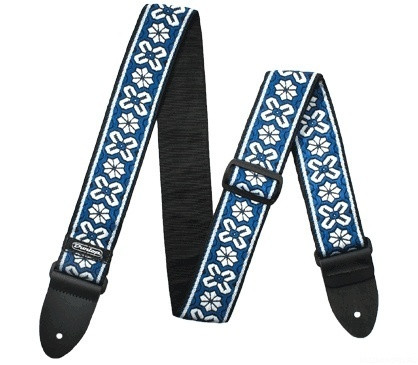 DUNLOP D67-03BL Jacquard Strap Avalon Blue ремень гитарный, жаккардовый, особо прочный