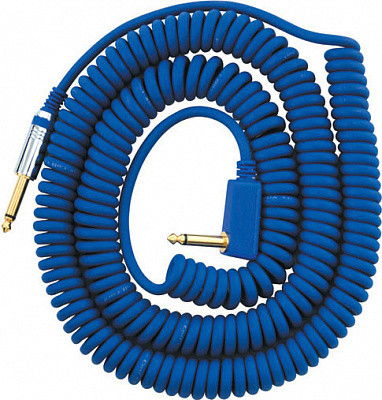 VOX Vintage Coiled Cable VCC-90BL гитарный кабель, синий